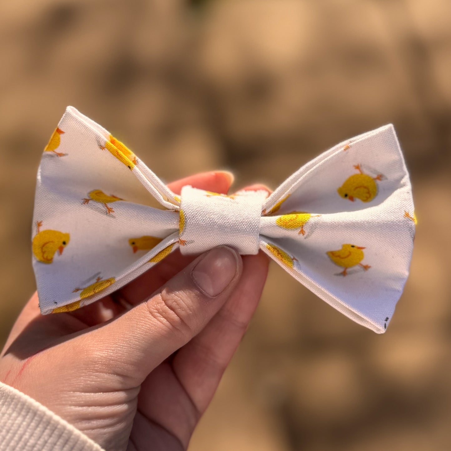 Fuzzy chicks bow tie