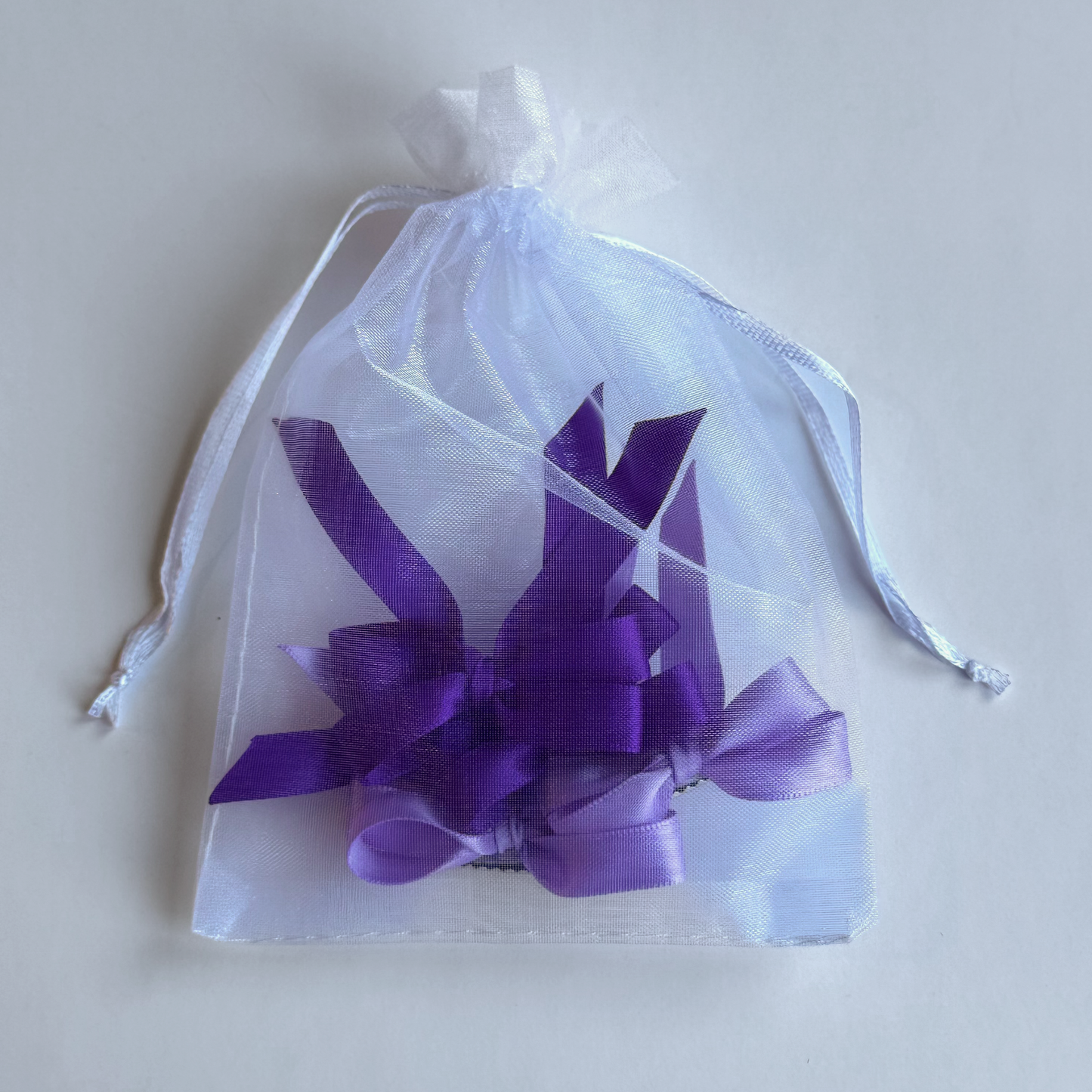 Purple mini hair bows