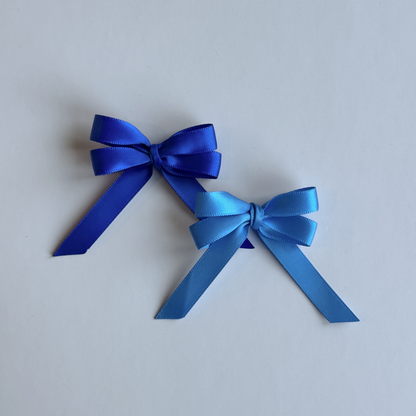 Blue mini hair bows