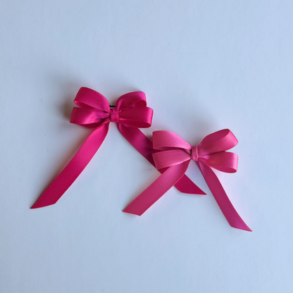 Pink mini hair bows