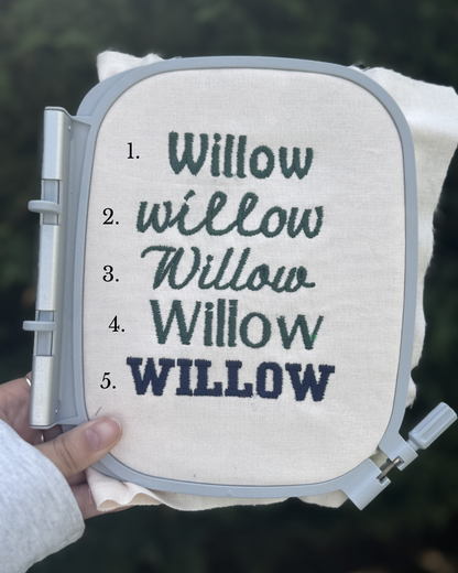 Custom embroidered bandana